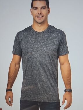 Rawlings Gray Mens Activewear T-shirt S
